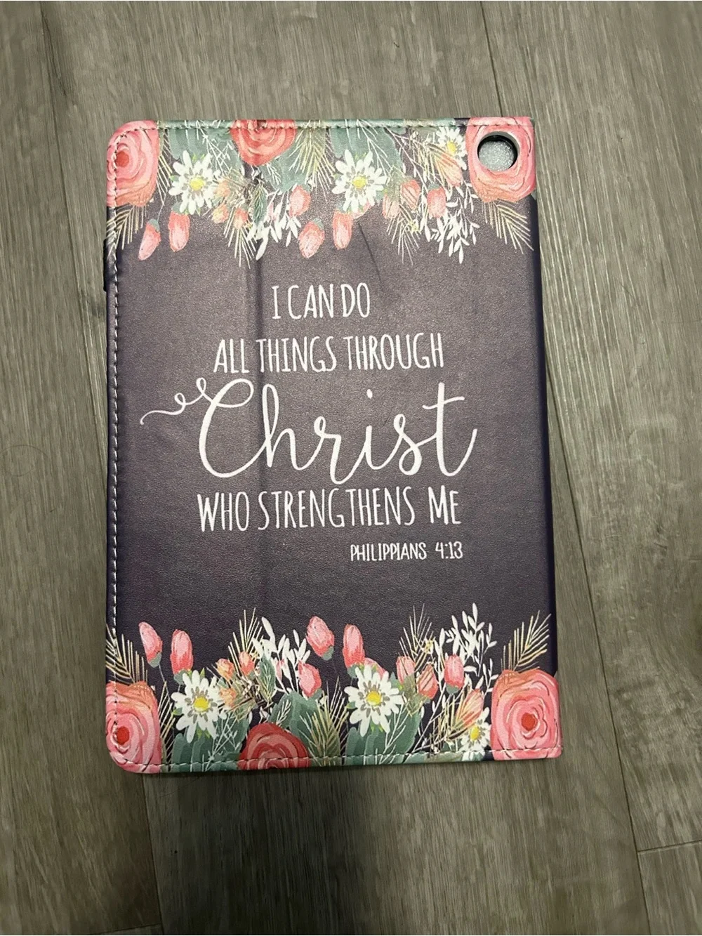 Brand: TBXOSTN Premium PU Leather Stand Case IPad Floral Faith Journal Cover